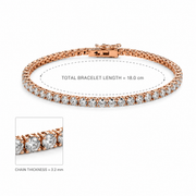 Blush Spark Tennis Bracelet