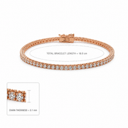 Radiant Rose Gold Sparkle Bracelet