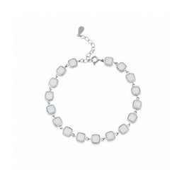 Moonstone Square Link Bracelet