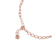 Rose Gold Square Link Bracelet