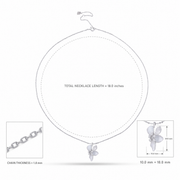 Moonlit Floral Charm Necklace