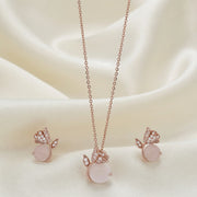 Blush Rose Pearl Jewelry Set
