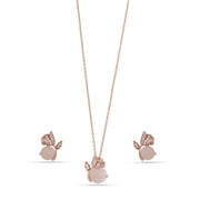 Blush Rose Pearl Jewelry Set