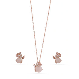 Blush Rose Pearl Jewelry Set