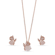 Blush Rose Pearl Jewelry Set