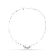 Radiant Baguette Fan Necklace