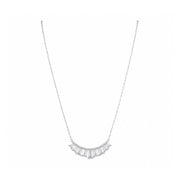 Radiant Baguette Fan Necklace