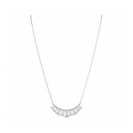 Radiant Baguette Fan Necklace