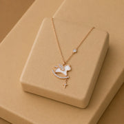 Celestial Rose Gold Charm Necklace