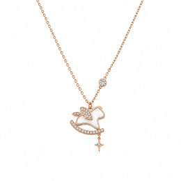Celestial Rose Gold Charm Necklace