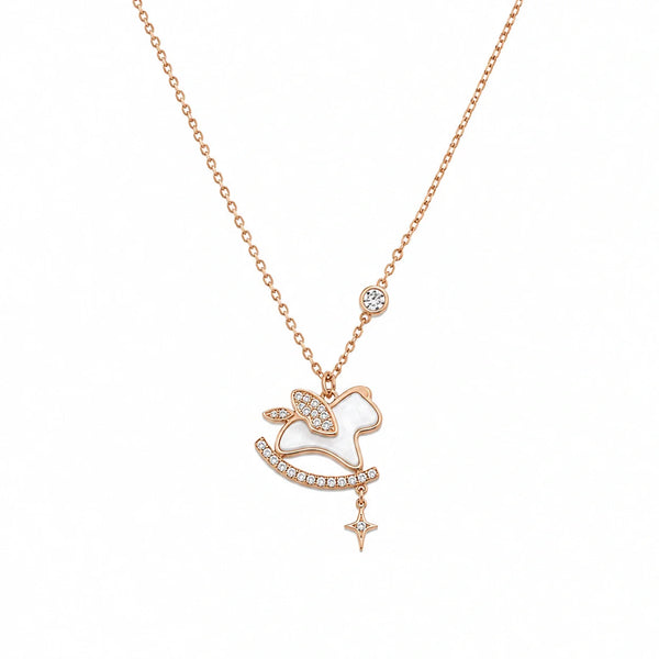 Celestial Rose Gold Charm Necklace