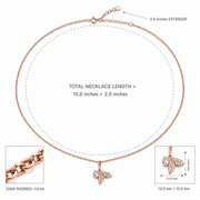 Rose Gold Butterfly Pendant