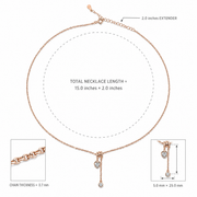 Blush Crystal Heart Necklace