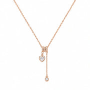 Blush Crystal Heart Necklace