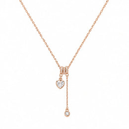 Blush Crystal Heart Necklace