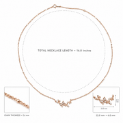 Rose Gold Butterfly Charm Necklace