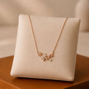 Rose Gold Butterfly Charm Necklace