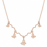 Blush Butterfly Drop Necklace