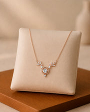 Rose Gold Deer Charm Necklace