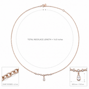 Radiant Teardrop Pendant Necklace