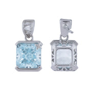 Sky Blue Crystal Drop Earrings