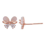 Blush Crystal Bow Earrings