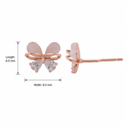 Blush Crystal Bow Earrings
