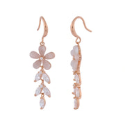 Rose Bloom Drop Earrings
