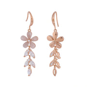 Rose Bloom Drop Earrings