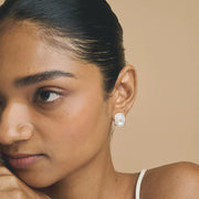 Blush Pearl Halo Jewelry Set