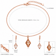 Rose Gold Diamond Jewelry Set