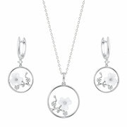 Moonlit Floral Circle Jewelry Set