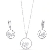 Moonlit Floral Circle Jewelry Set