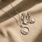 Moonlit Floral Circle Jewelry Set