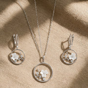 Moonlit Floral Circle Jewelry Set