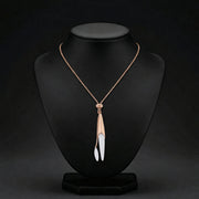 Rose Gold White Drop Set