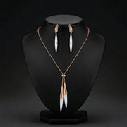 Rose Gold White Drop Set