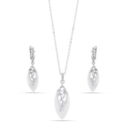 Moonlit Leaf Drop Jewelry Set