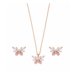 Blush Butterfly Crystal Set