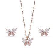 Blush Butterfly Crystal Set