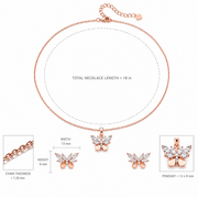 Blush Butterfly Crystal Set