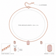 Blush Rose Quartz Jewelry Set