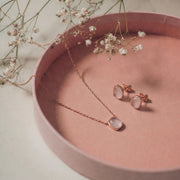 Blush Rose Quartz Jewelry Set
