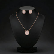 Blush Rose Quartz Jewelry Set