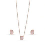 Blush Rose Quartz Jewelry Set