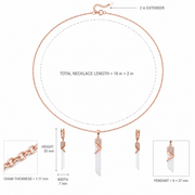 Rose Gold Prism Jewelry Set