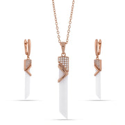 Rose Gold Prism Jewelry Set
