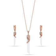 Rose Gold Prism Jewelry Set