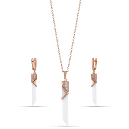 Rose Gold Prism Jewelry Set