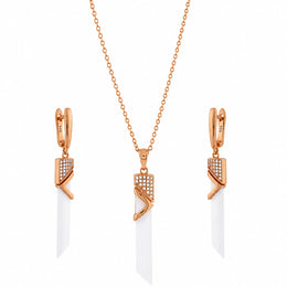 Rose Gold Prism Jewelry Set